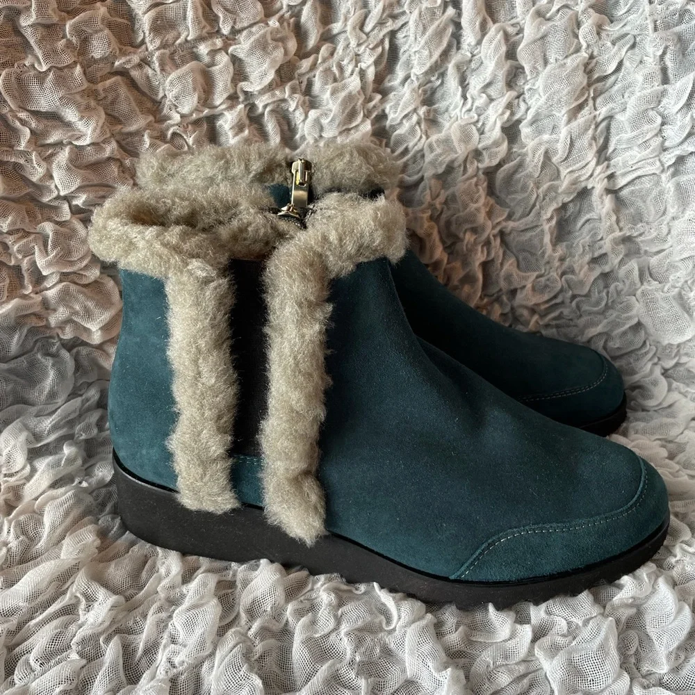 💥NWT💥 Ron White Adaley Faux Shearling Trimmed boot - Picture 9 of 12